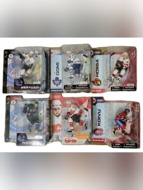 NHL MCFARLANE Hockey Lot of 6 - Igninla, Naslund, Koivu, Domi, Bertuzzi, Hossa
